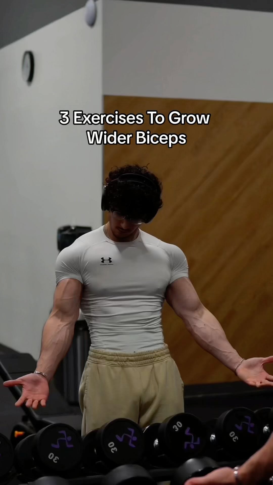3 Exercises To Grow Wider Biceps 🦾 Follow me for more fitness tips & workouts :