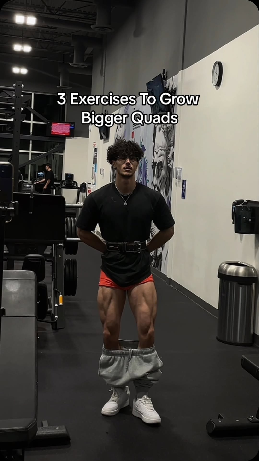 3 Exercises To Grow Bigger Quads🦵 Follow me for more fitness tips & workouts :)