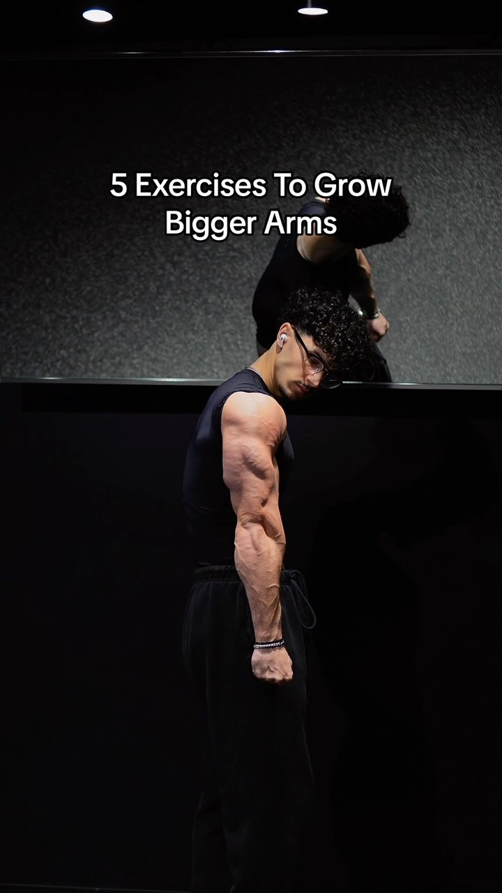 5 Exercises To Grow Bigger Arms 🦾 Best compression shirts in the game from @gla