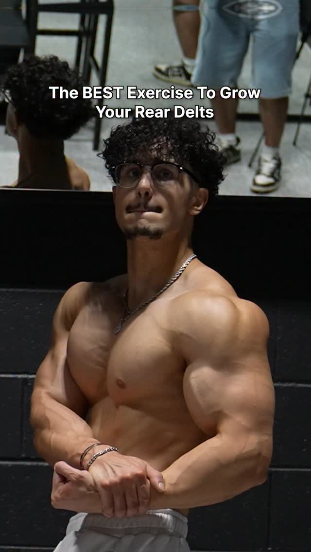 The BEST Exercise To Grow Your Rear Delts (w/Jeff Nippard) 🦾 Follow me for more