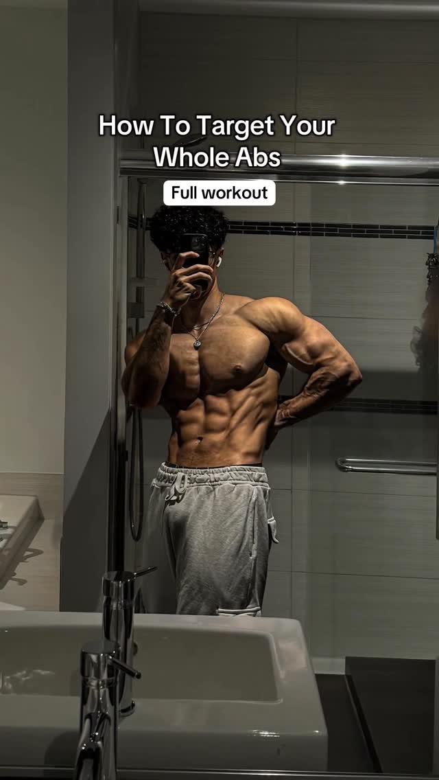 How To Target Your Whole Abs 🦾 DM me or Comment “1ON1” for 1-on-1 Fitness Coach